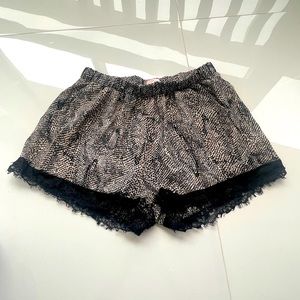 snakeskin shorts
